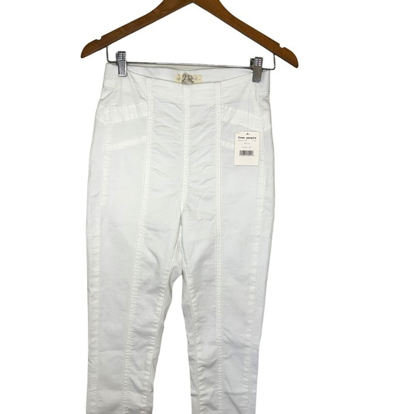 Free People Feel Alright High Rise White Skinny Jeans - Picture 6 of 14